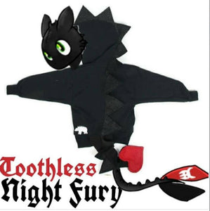 #012 - RTS How To Train Your Dragon Toothless Night Fury - Youth XS (2-4)