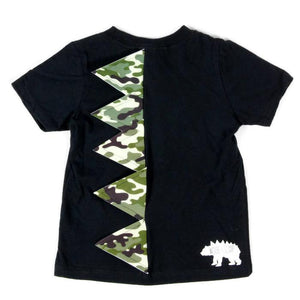 KIDS + ADULTS Dinosaur Spike Tee Rex Shirt -  CAMO