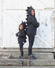 Handmade dinosaur hoodie gift idea for mom and kids