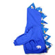 toddler blue dinosaur hoodie with rocket ship spikes STEM toy educational
