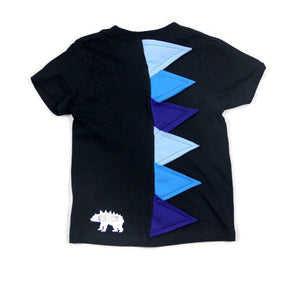 KIDS + ADULTS Dinosaur Spike Tee Rex Shirt -  BLUE OMBRE