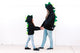 Adult Dinosaur Hoodie - Green Ombre Spikes