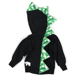 Baby Toddler Kids Summer Spikes Dinosaur Hoodie - Palms - Wolfe and Scamp