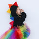 Rainbow Dinosaur Hoodie for Babies, Toddlers and Kids - Honeyskull Collab - Wolfe and Scamp