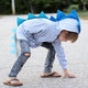 toddler dragon dressup hoodie with blue ombre spikes